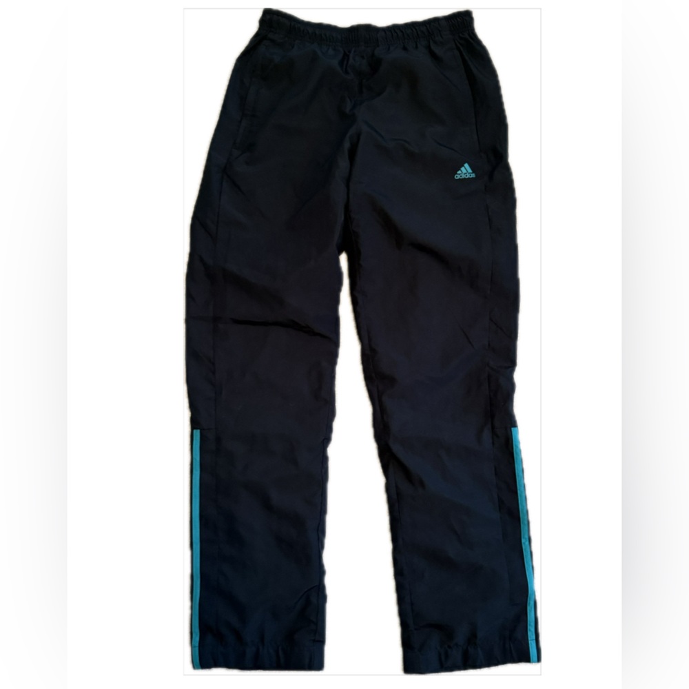 Adidas Vintage Black and Teal Track Pants Women’s Size S